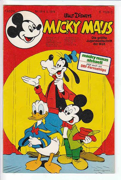 Micky Maus 1974: Nr. 18: