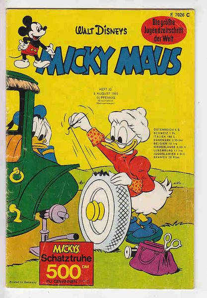 Micky Maus 1969: Nr. 32: