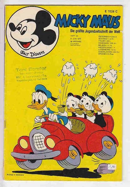 Micky Maus 1970: Nr. 23: