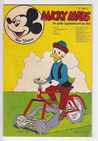 Micky Maus 1970: Nr. 38: