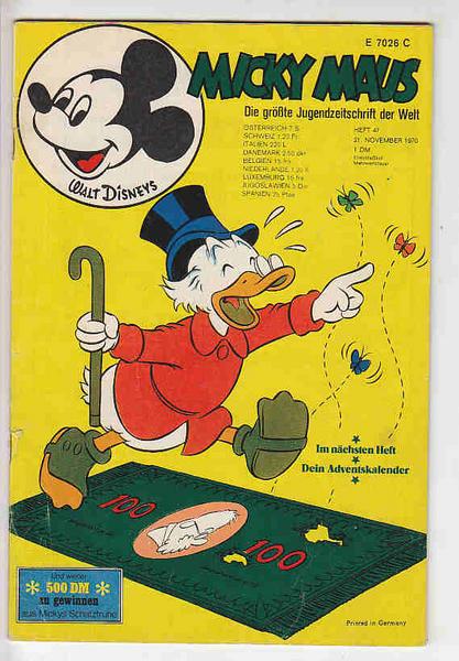 Micky Maus 1970: Nr. 47: