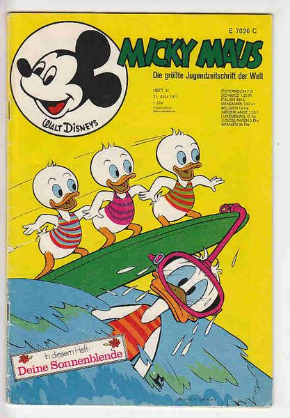 Micky Maus 1971: Nr. 31: