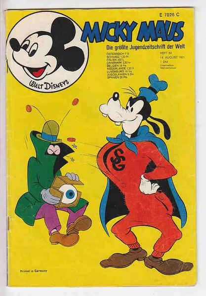 Micky Maus 1971: Nr. 33: