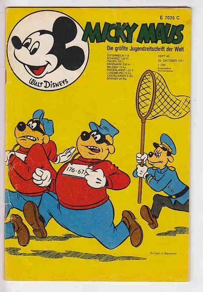 Micky Maus 1971: Nr. 43: