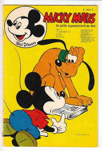 Micky Maus 1972: Nr. 47: