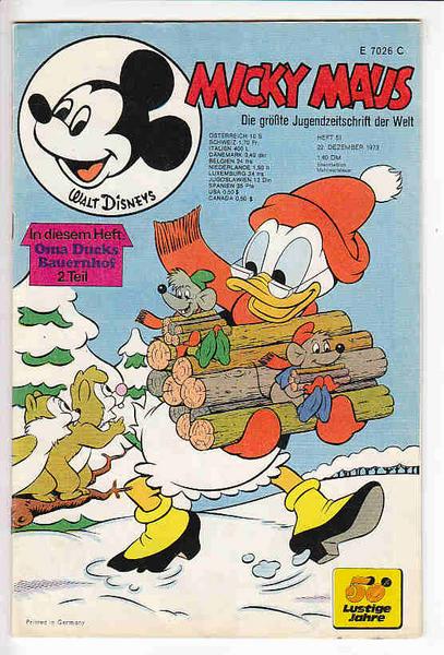 Micky Maus 1973: Nr. 51: