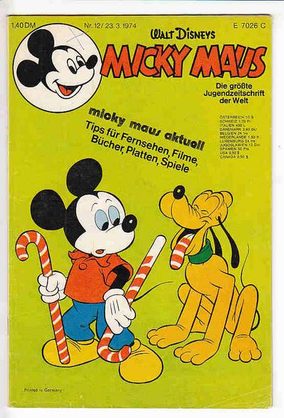 Micky Maus 1974: Nr. 12: