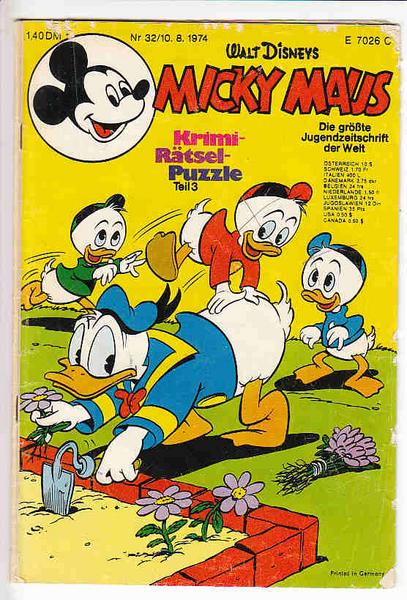 Micky Maus 1974: Nr. 32: