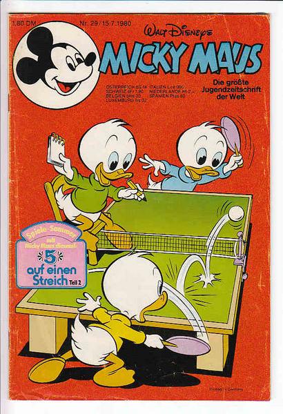Micky Maus 1980: Nr. 29: