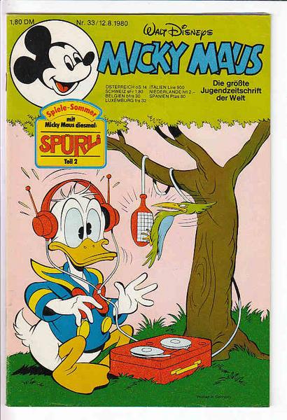 Micky Maus 1980: Nr. 33: