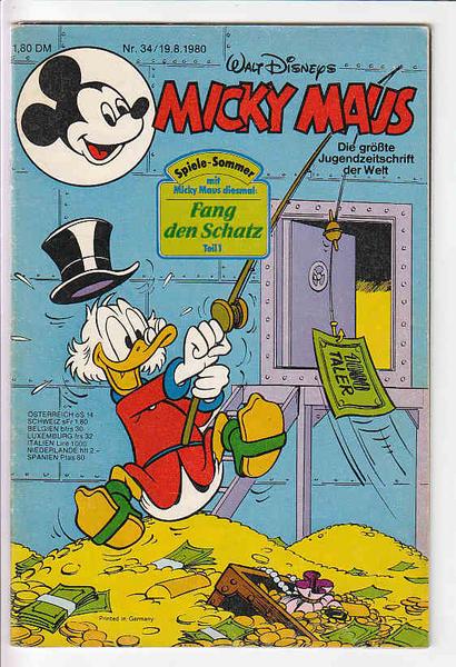 Micky Maus 1980: Nr. 34: