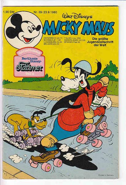 Micky Maus 1980: Nr. 39:
