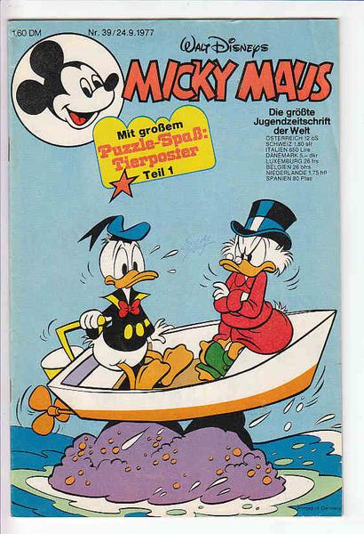 Micky Maus 1977: Nr. 39: