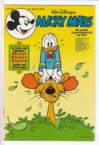 Micky Maus 1976: Nr. 36: