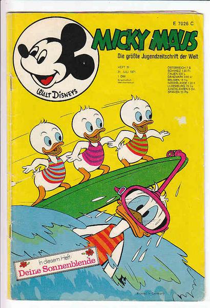 Micky Maus 1971: Nr. 31: