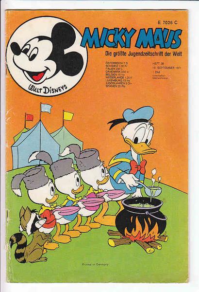 Micky Maus 1971: Nr. 38: