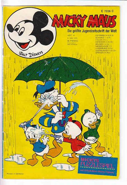 Micky Maus 1970: Nr. 19: