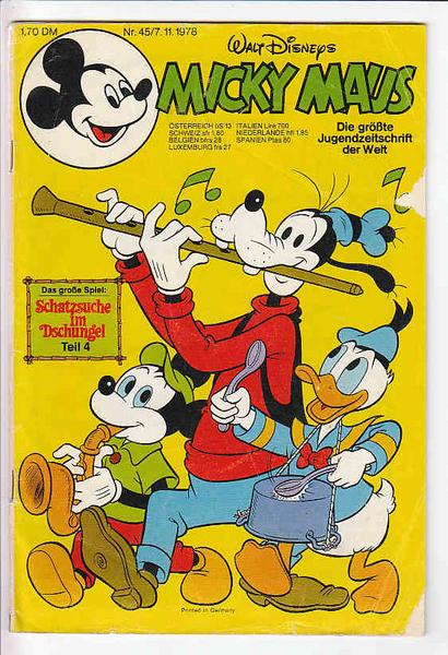 Micky Maus 1978: Nr. 45: