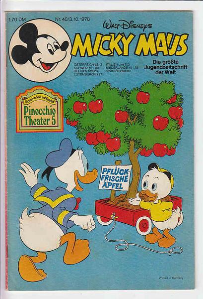 Micky Maus 1978: Nr. 40: