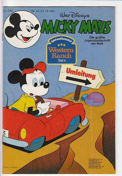 Micky Maus 1981: Nr. 44: