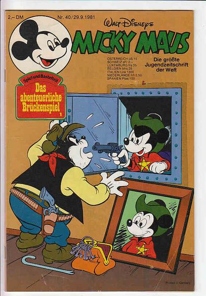 Micky Maus 1981: Nr. 40: