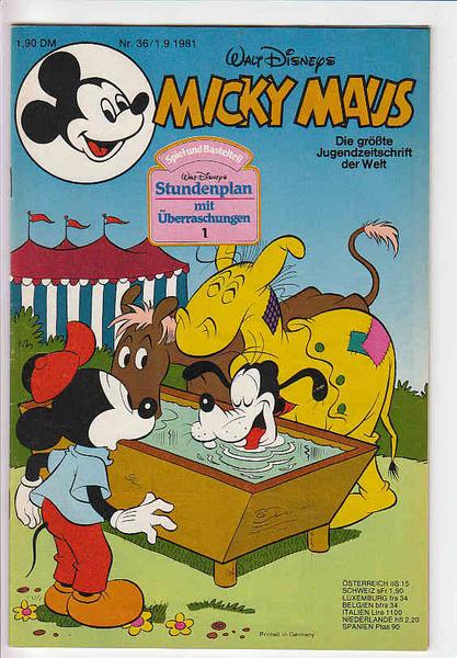 Micky Maus 1981: Nr. 36: