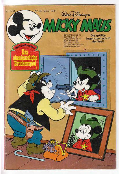 Micky Maus 1981: Nr. 40: