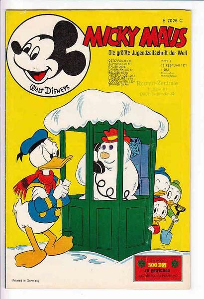 Micky Maus 1971: Nr. 7: