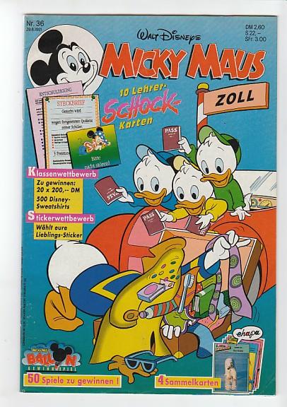 Micky Maus 1991: Nr. 36: