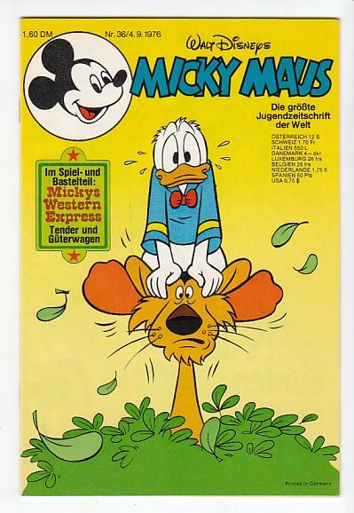 Micky Maus 1976: Nr. 36: