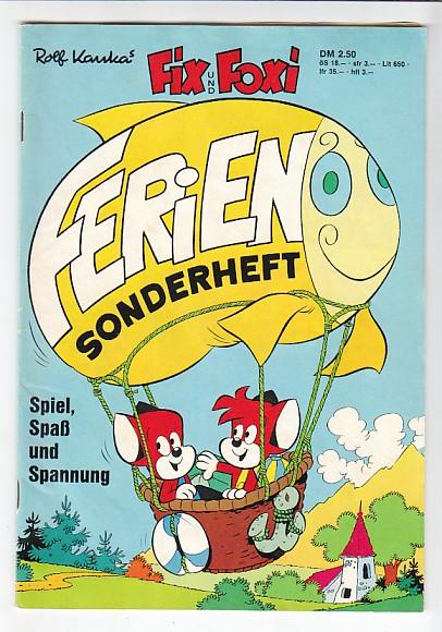 Fix und Foxi Sonderheft 1975: Ferien-Sonderheft