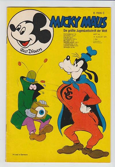 Micky Maus 1971: Nr. 33: