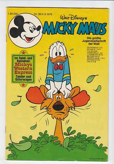 Micky Maus 1976: Nr. 36: