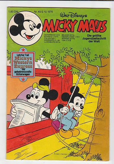 Micky Maus 1976: Nr. 40: