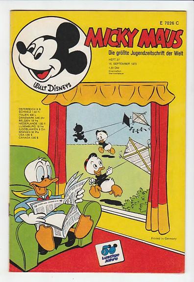Micky Maus 1973: Nr. 37: