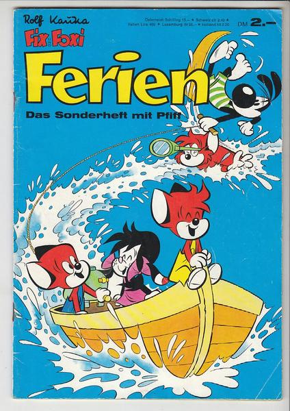 Fix und Foxi Sonderheft 1971: Ferien - Das Sonderheft mit Pfiff