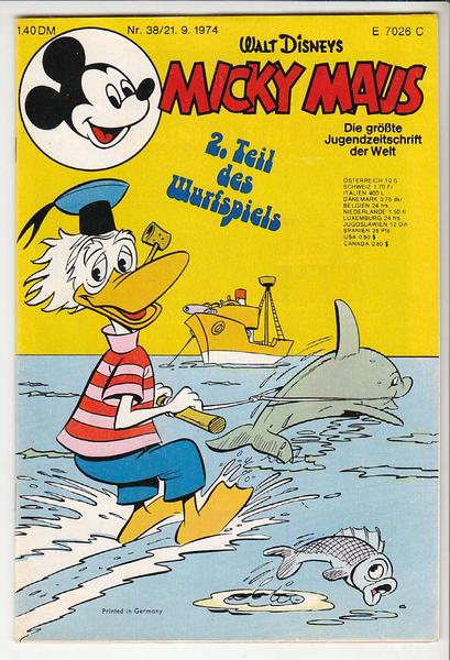 Micky Maus 1974: Nr. 38: