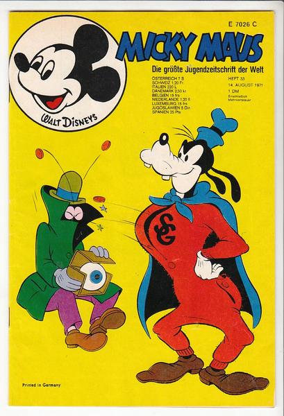 Micky Maus 1971: Nr. 33: