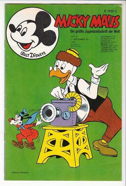 Micky Maus 1971: Nr. 37:
