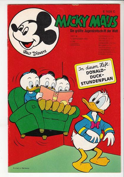 Micky Maus 1970: Nr. 36: