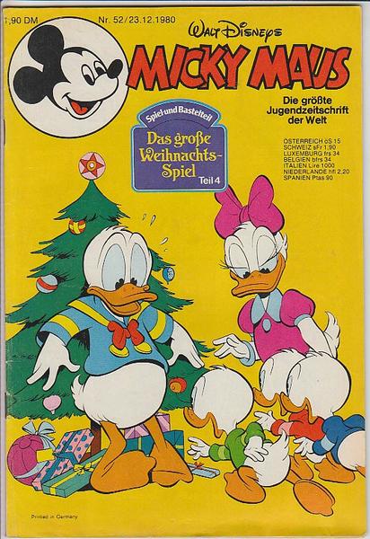 Micky Maus 1980: Nr. 52: