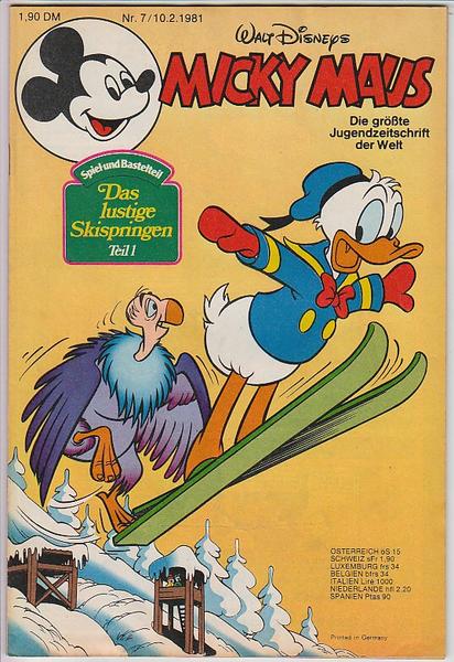 Micky Maus 1981: Nr. 7: