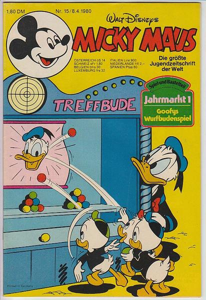 Micky Maus 1980: Nr. 15: