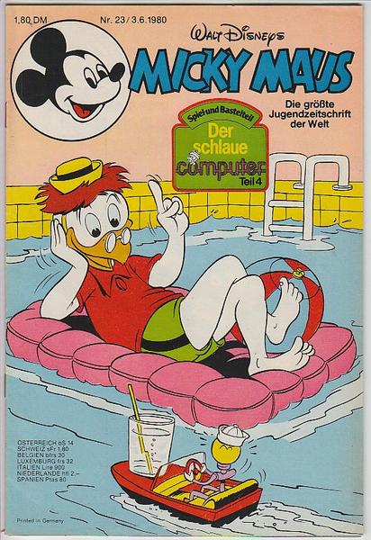 Micky Maus 1980: Nr. 23: