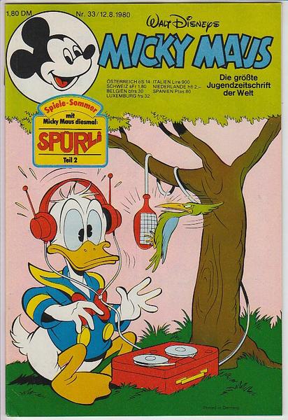 Micky Maus 1980: Nr. 33: