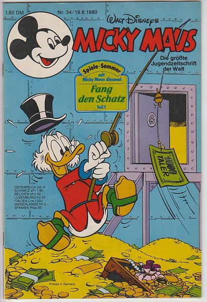 Micky Maus 1980: Nr. 34: