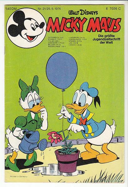 Micky Maus 1974: Nr. 21: