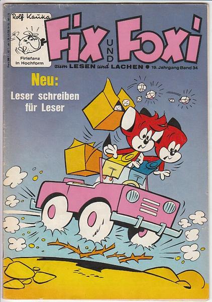 Fix und Foxi: 19. Jahrgang - Nr. 34