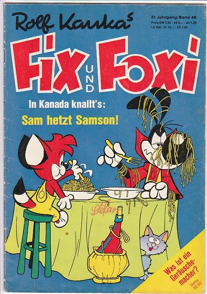 Fix und Foxi: 21. Jahrgang - Nr. 45