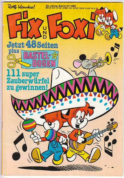 Fix und Foxi: 29. Jahrgang - Nr. 27